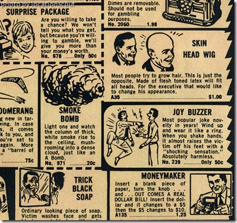 Ads in an old comic book